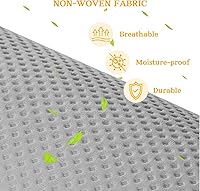 Vista 8 de Over The Door Organizer, 5-Tier Extra Large Behind Door Storage with 10 Big Front & 10 Mesh Pockets, 80lb Capacity, Hanging Storage Organizer with