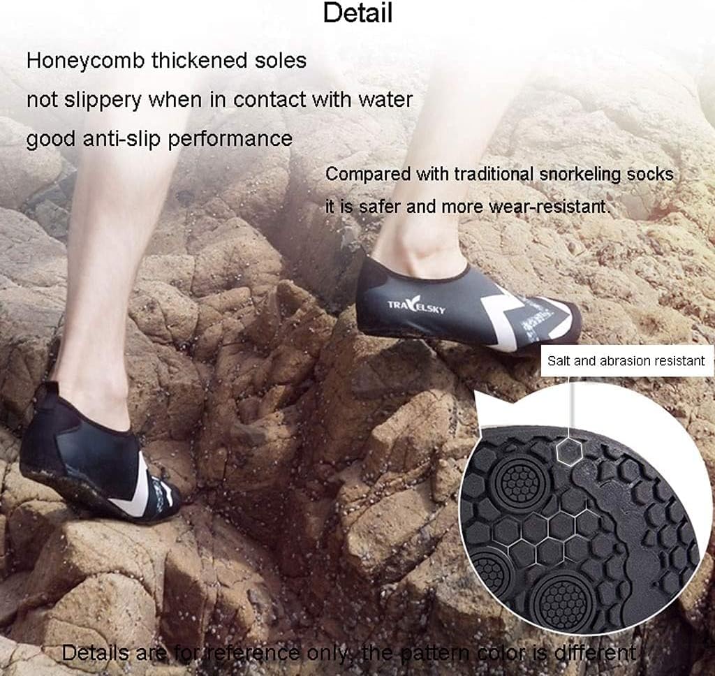 HaveFun Beach Shoes Beach Socks Men' s Women' s Diving Socks Non- Slip Soft Bottom Couple Models Water Shoes Swimming Wading Snorkeling Beach Shoes Outdoor Lightweight Water Shoes : Clothing, Shoes & Jewelry