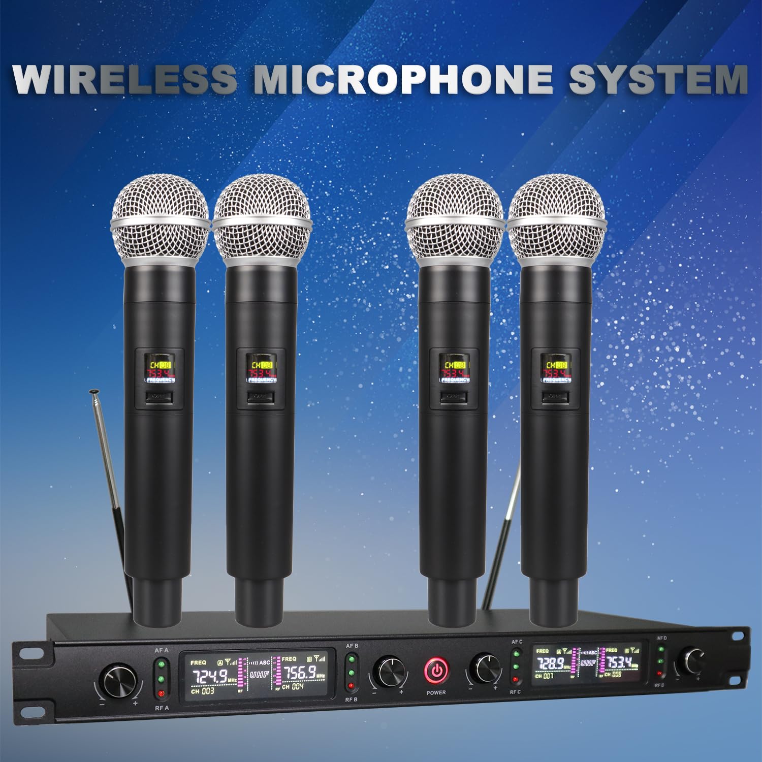 Amazon.com: Pro Wireless Microphone System,UHF Wireless Microphone