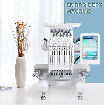 Amazon | 業務用刺繍機、12本針シングルヘッドコンピュータ刺繍