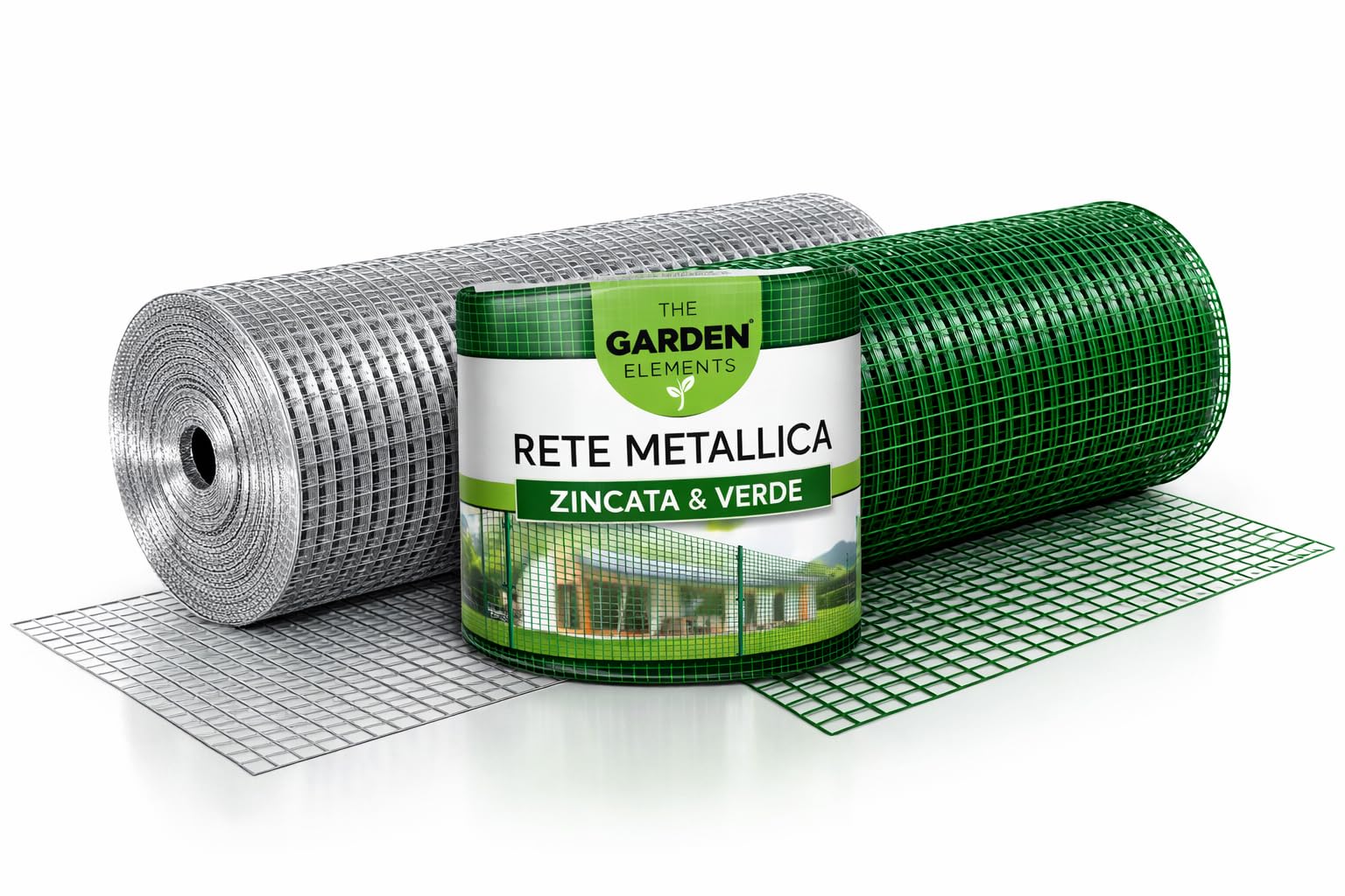 Rete Metallica Elettrosaldata Plastificata Verde, Reti Recinzione per Pollaio Giardino Conigli Gabbie Animali e Piante a Maglia Piccola Quadrata 12,5x12,5 mm - Rotolo 1,5 X 10 MT