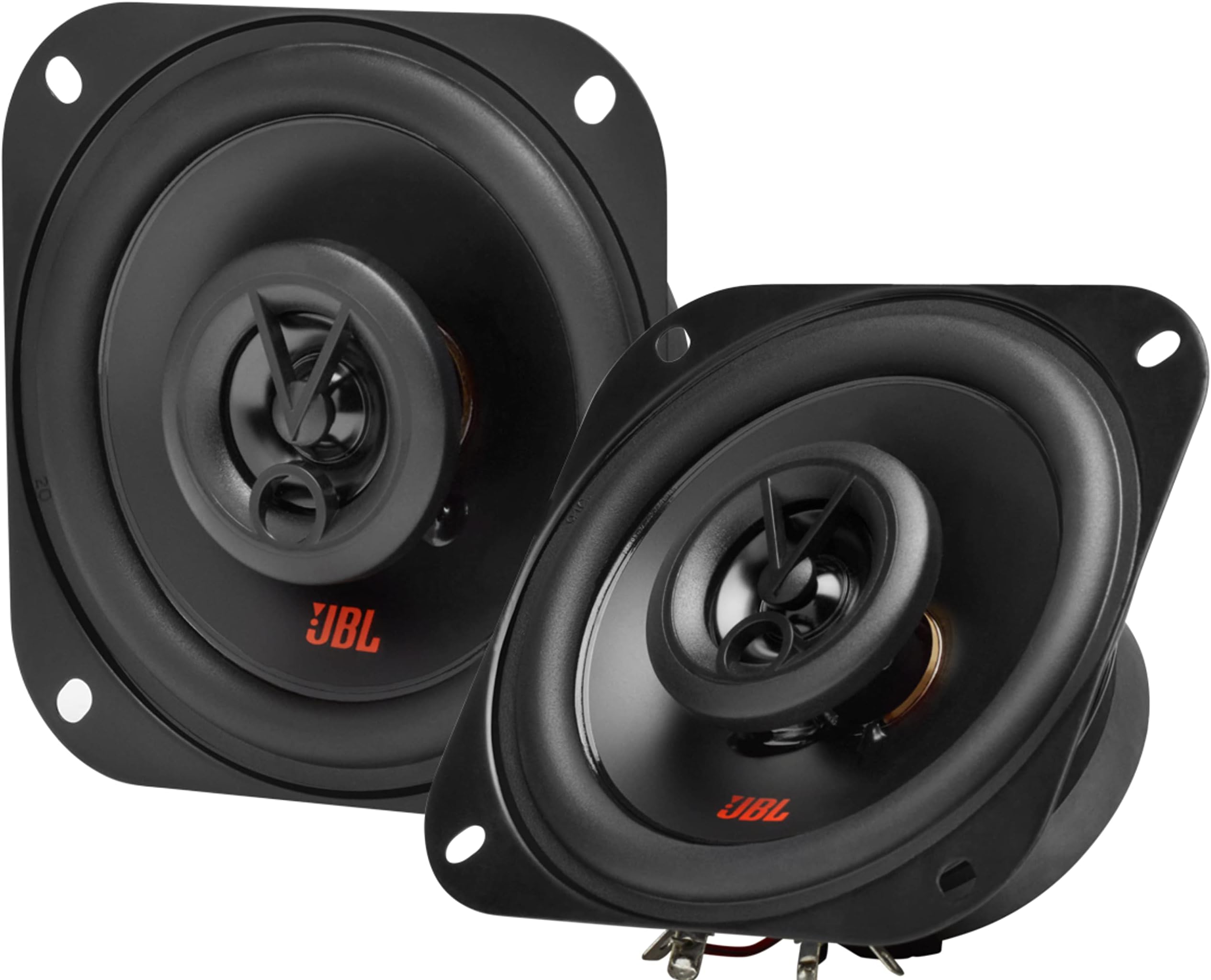 Stage2 424FHI - 250W 4" (10cm) Two Way Coaxial Car Speaker with IMPP Cone with PEI Balanced Dome Tweeters which Fills Out Their Sonic Signature with Crisp, high-end Frequencies - Black