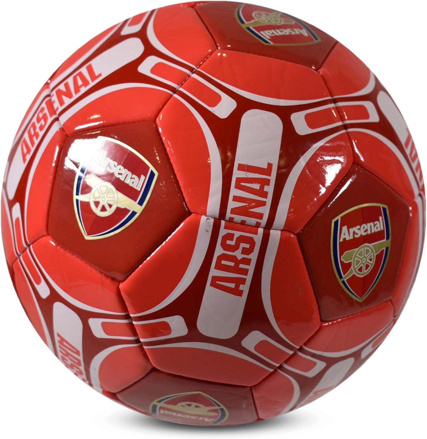 Arsenal FC Official Soccer Gift Size 4 Crest Football Red
