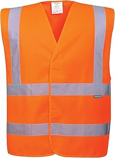 Portwest Warnschutzweste mit doppeltem Reflexband, Größe: L/XL, Farbe: Orange, C470ORRL/XL