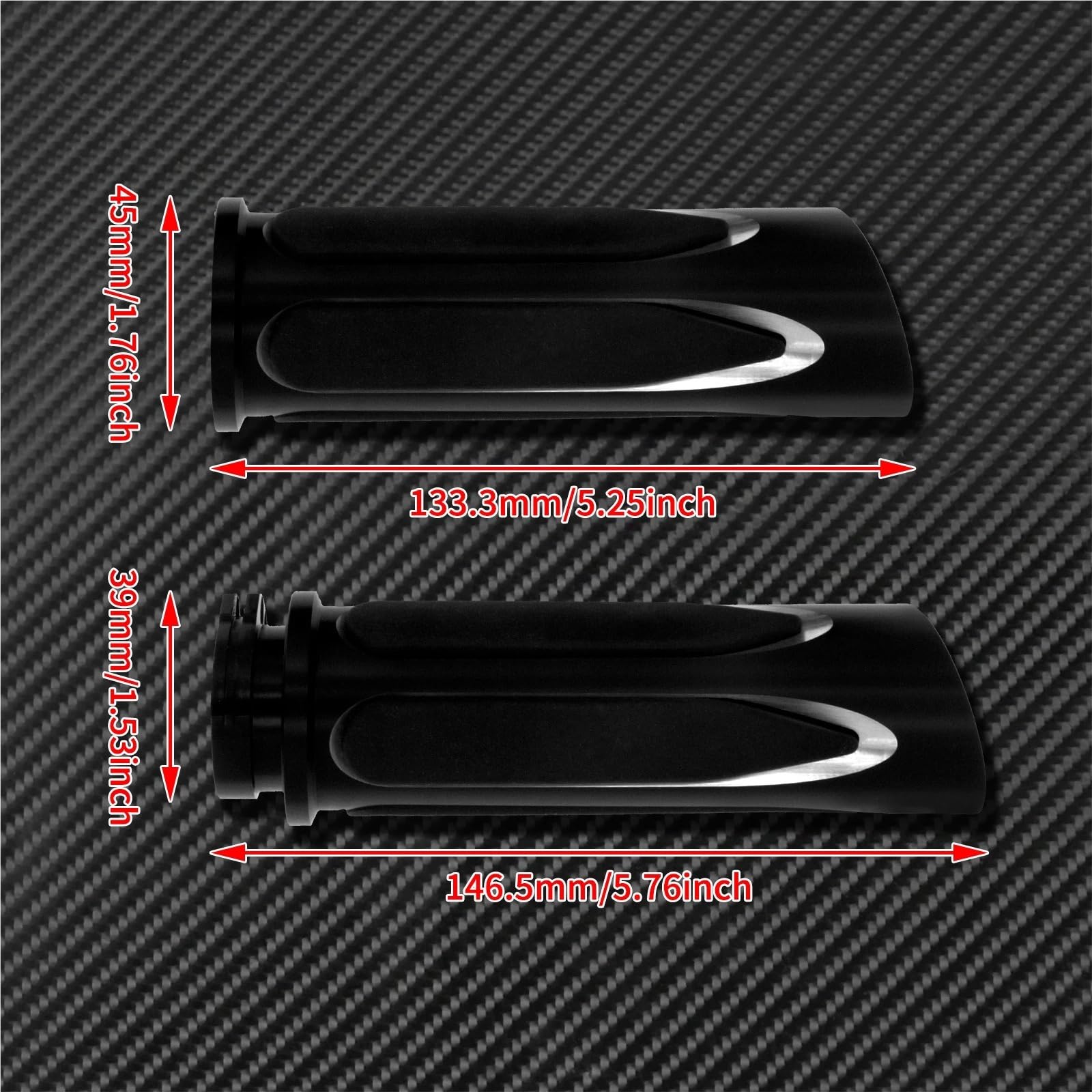 Uchwyty motocyklowe Uchwyty rowerowe 1" uchwyty motocyklowe 25 mm, czarno-chromowane, pasujące do motocykli Harley Sportster XL Touring FLHR FLHT Dyna Softail V-Rod