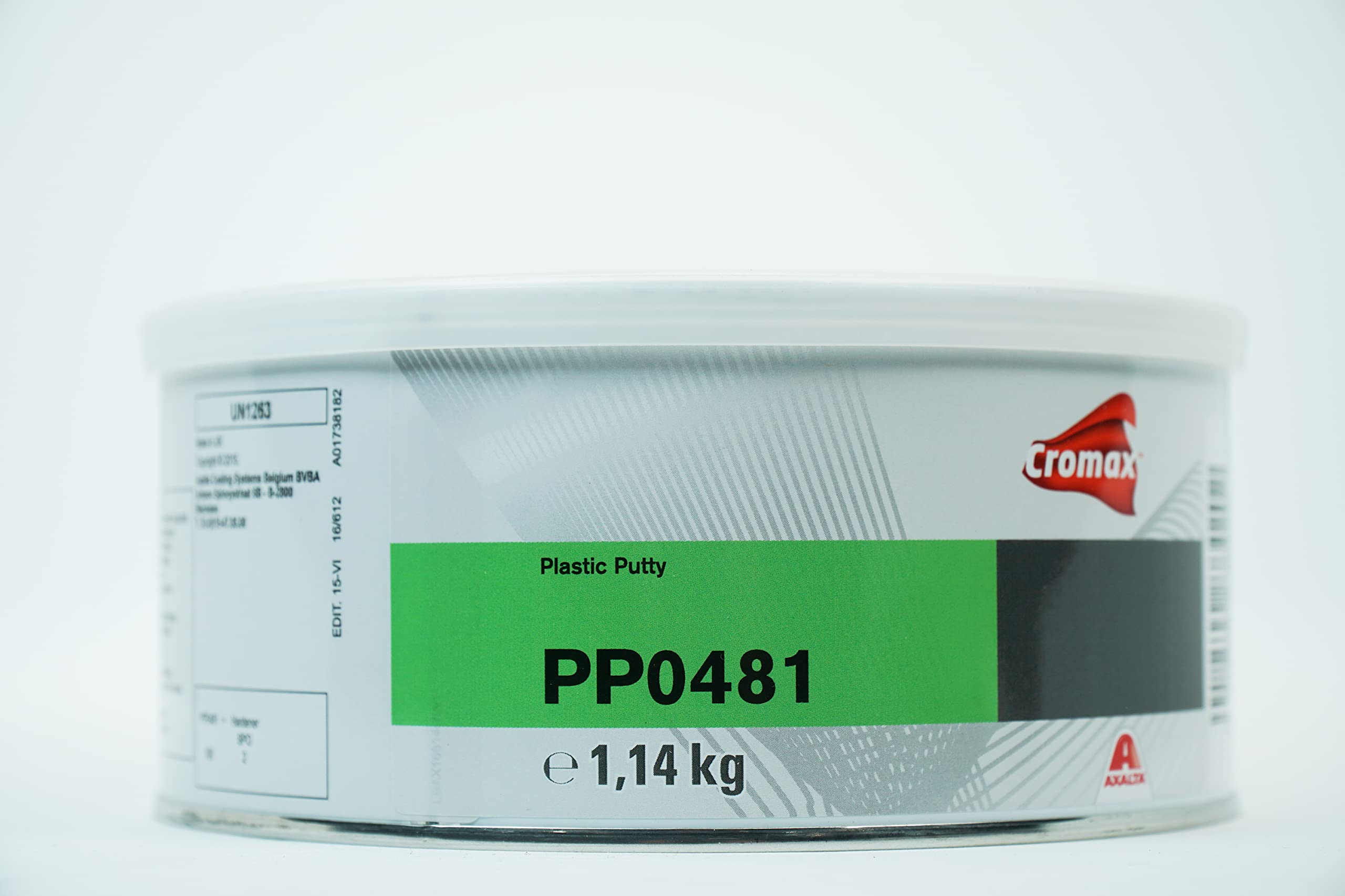Mastic pour plastique CROMAX PP0481 réparation carrosserie pot 1,14 kg