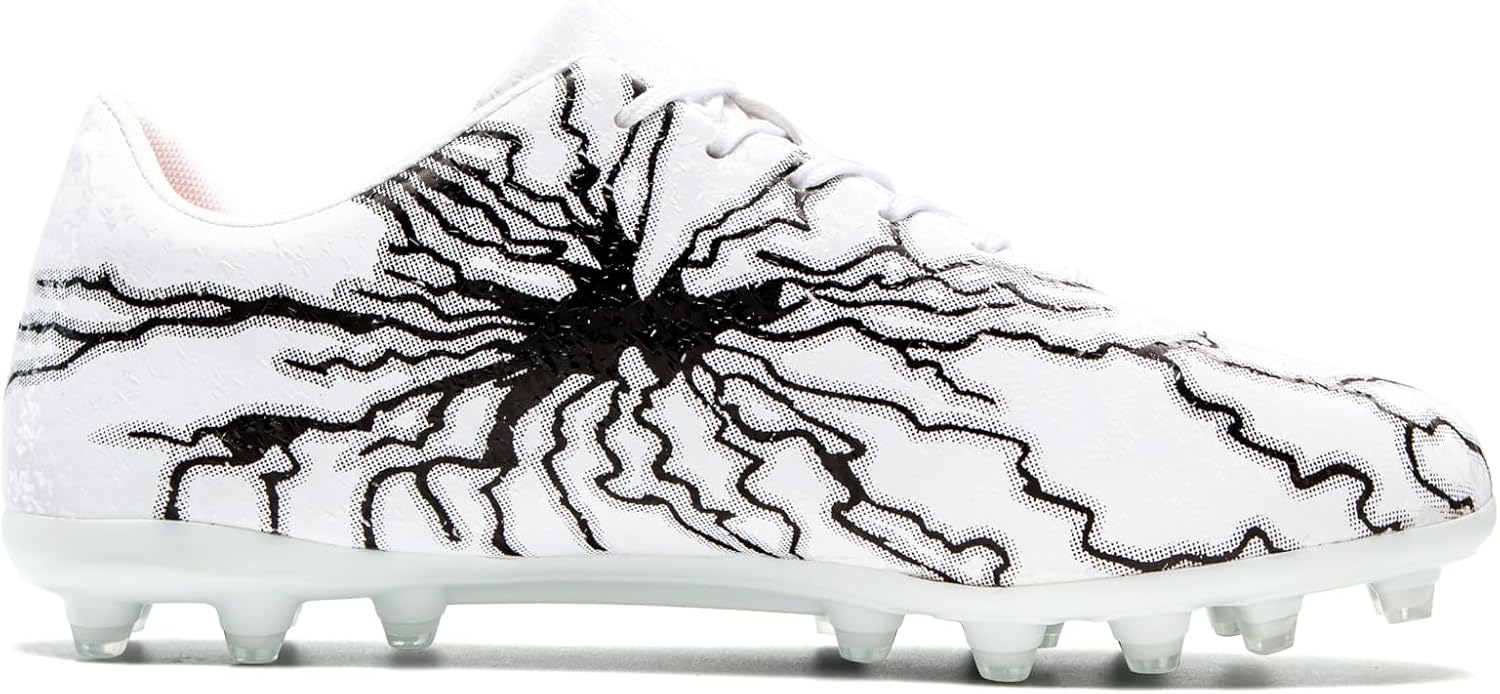 Kids Soccer Cleats Boys Girls Training Football Cleats Youth High-top Soccer Shoes for Little/Big Professional Athletic Outdoor Football Shoes