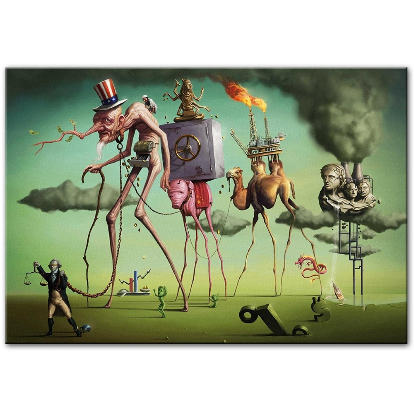 ZHMANLUCK El sueño americano por Salvador Dalí Arte de la pared
