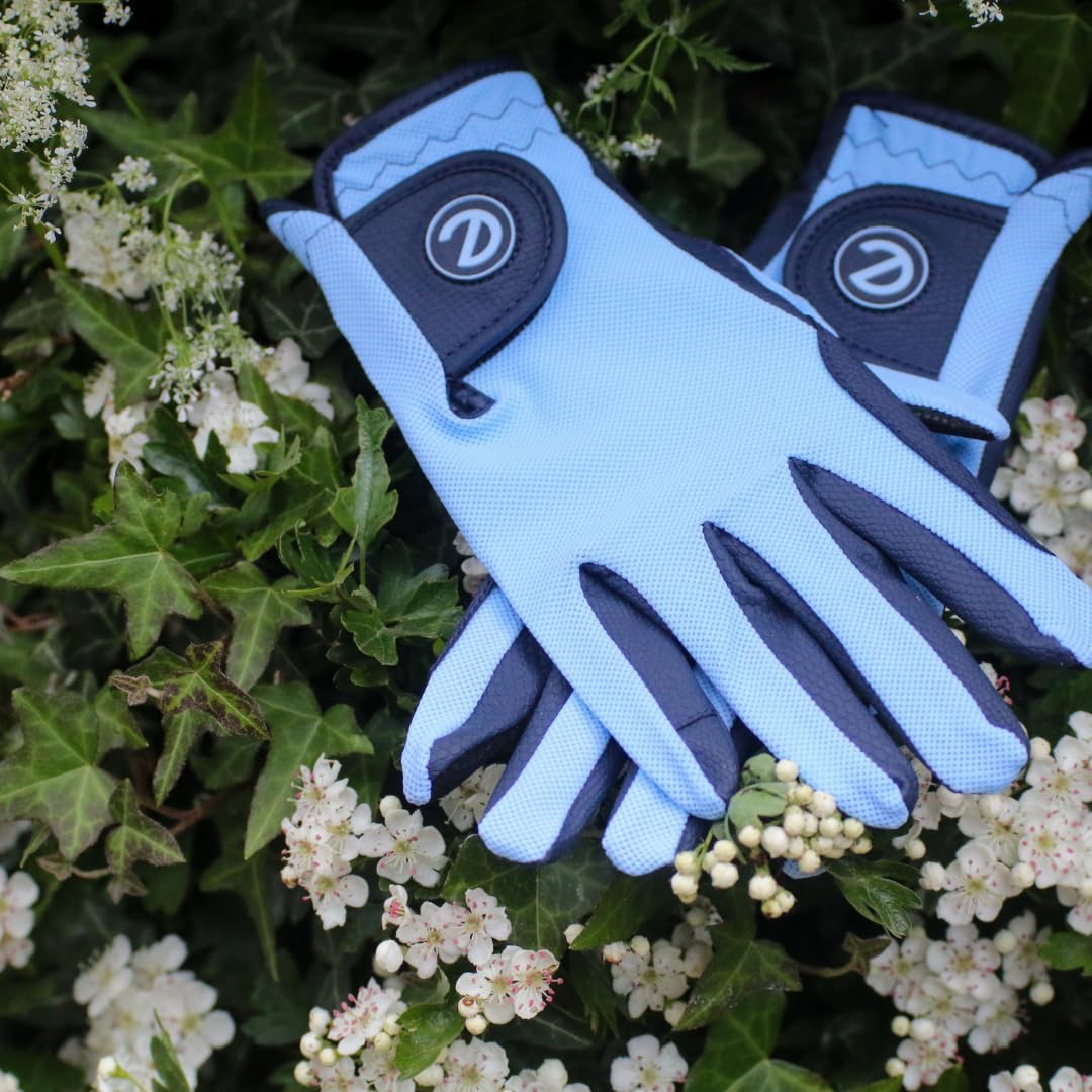 eGlove - Guantes de equitación eQUEST GripPro X-LITE - Ligero, transpirable, material antideslizante - Parte trasera de malla cómoda - Guantes para pantalla táctil