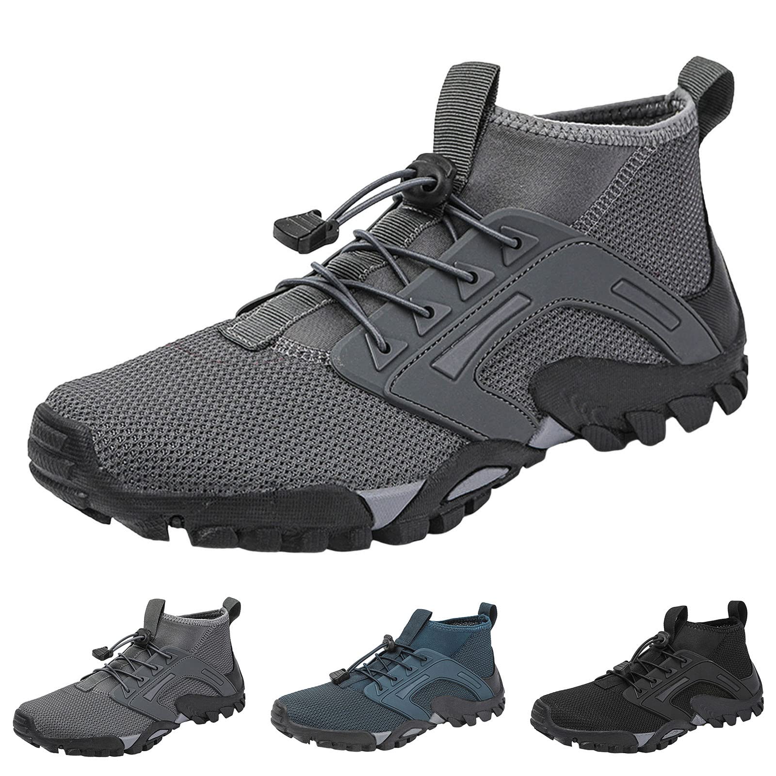 Générique Buty wodne męskie buty sportowe proste jednokolorowe nowy model letni oddychająca siatka gruba podeszwa piesze wycieczki piesze wycieczki bieganie mężczyzna