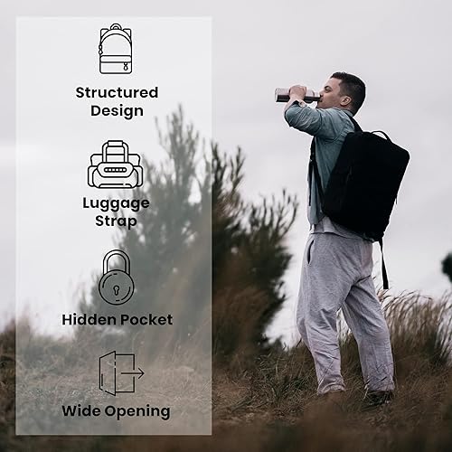 Miniatura 10 de Nordace Laval - Mochila para laptop con puerto de carga USB, resistente al agua, mochila diaria para laptop para negocios y trabajo, 15.6 pulgadas,