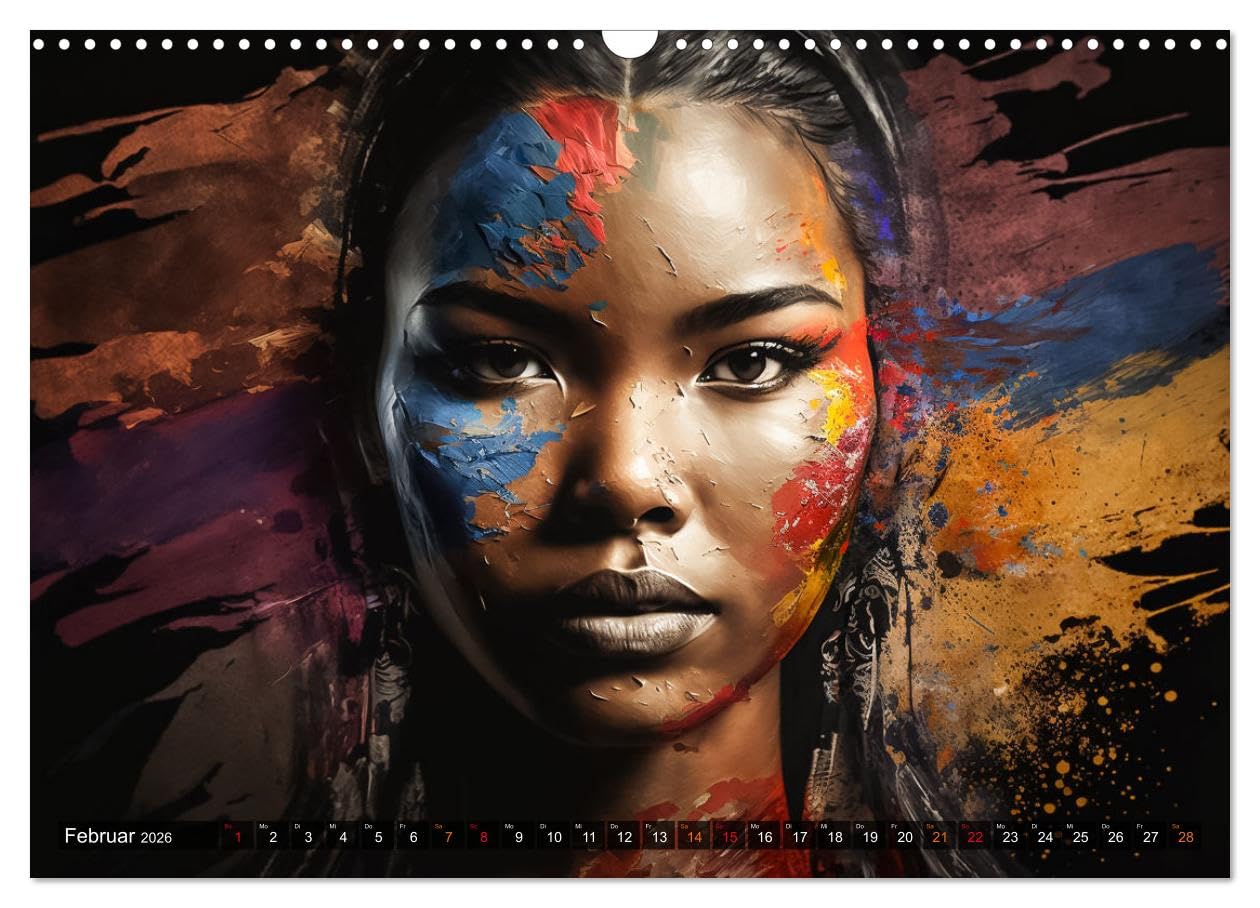 Die Menschen sind bunt (Wandkalender 2026 DIN A3 quer), CALVENDO Monatskalender: Erleben Sie die Magie der Farben und Krativität in diesen einmaligen Bildern