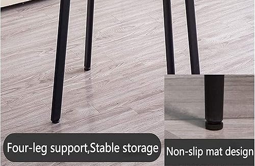 Miniatura 5 de TKAJXXM Juego de mesa de comedor para 4 juego de mesa de comedor redonda con marco para 4 espacios pequeños con alambre de metal juego de mesa de