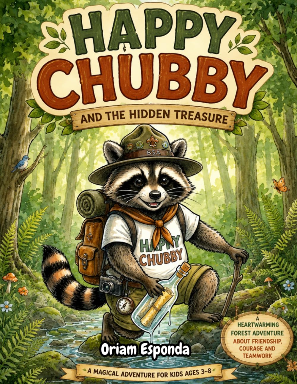Happy Chubby and the hidden treasure: A Wholesome Adventure Tale of Friendship, Treasure and Bedtime Stories for Children