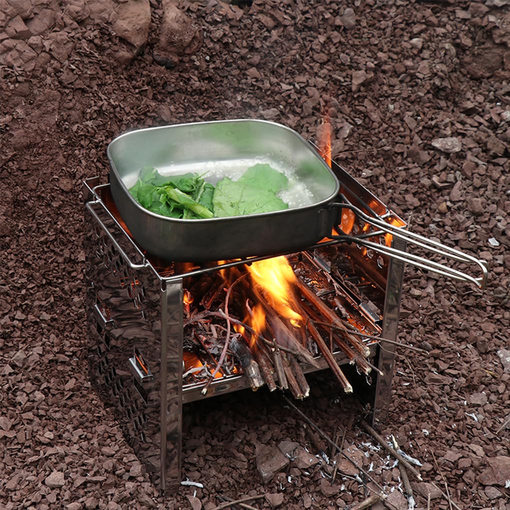Griglia per Barbecue in Acciaio Inossidabile Griglie Portatili Pieghevoli Lavabili riutilizzabili Strumenti per grigliate da Campeggio nel Cortile Anteriore del Parco