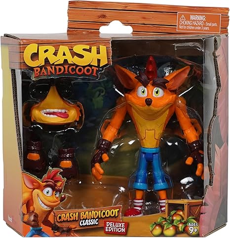 Crash Bandicoot Action Figure NECA Sane Trilogy Toy Modelo Estante Ornamento Presente De Aniversario Bandai