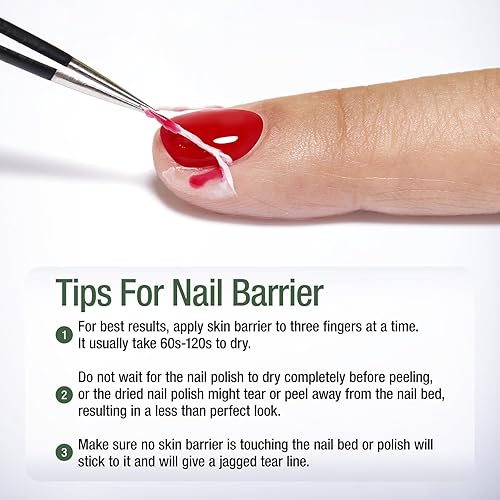 Miniatura 3 de Candy Lover Kit removedor de esmalte de uñas de gel, cinta de látex líquido y removedor de esmalte de gel con empujador de cutículas y lima de uñas,