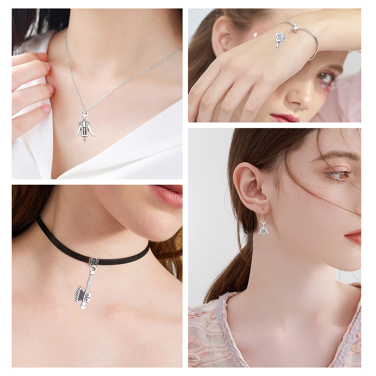 SUNNYCLUE 1 Boîte 60 pcs 12 Styles à Coudre Charmes à Tricoter Alliage Charmes Pendentifs Ciseaux Pipe Machine à Coudre Charmes, sans & sans & sans Argent Antique