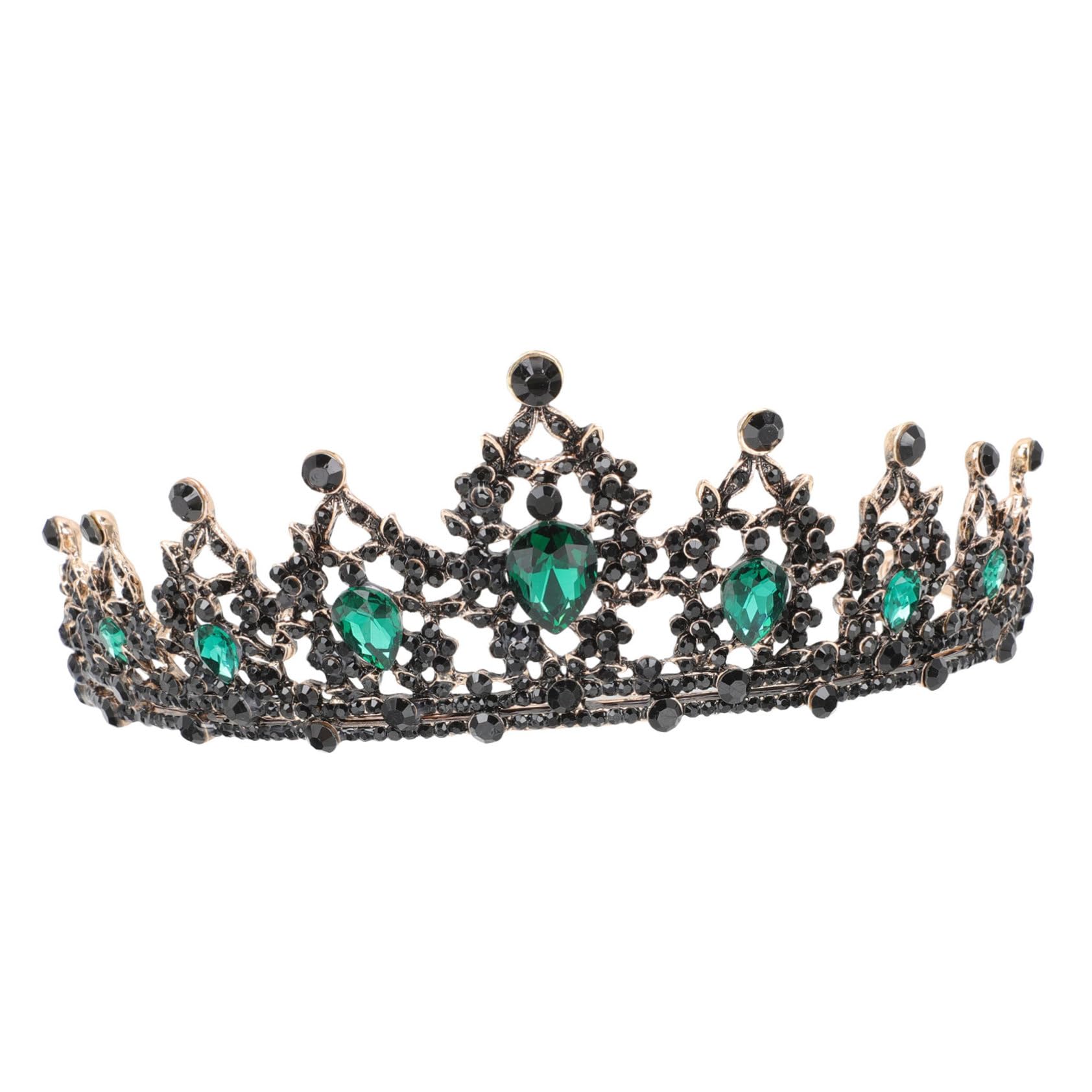 Beatifufu Barroca Niñas Tiaras Joyas De Novia Decoración De La Boda Coronas De Reina De Plata Diadema De Accesorios Para El Cabello De Novia Joyas De Princesa