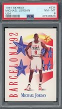 Michael Jordan Team USA 1991 Skybox Basketball Card #534 PSA 8 Graded | NBA Basketball Card