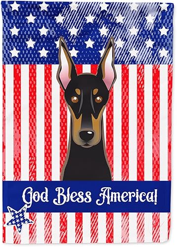 Vista 333 de Caroline's Treasures BB2171GF American Flag and Border Collie Garden Flag Mailbox Flag Decorative Yard Flag Banner Outside Patio Artwork Yard Flower