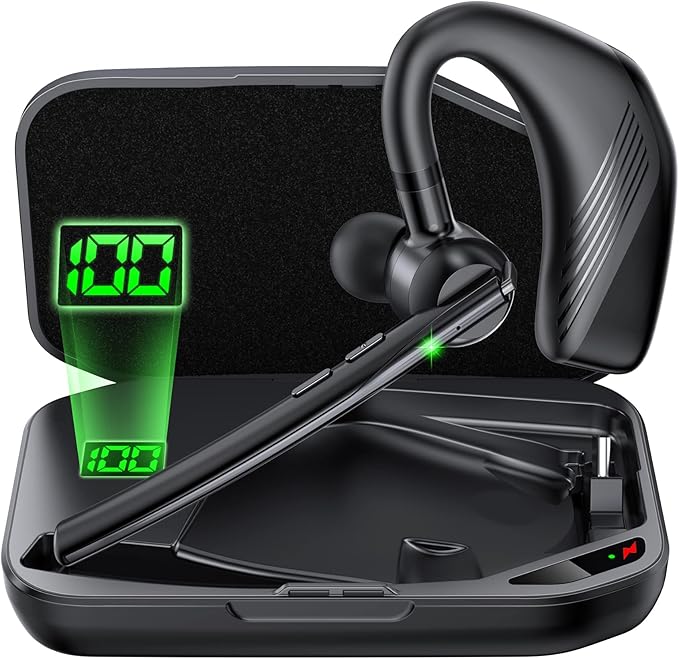CPTEA Bluetooth Headset V5.2 Bluetooth Earpiece 108H