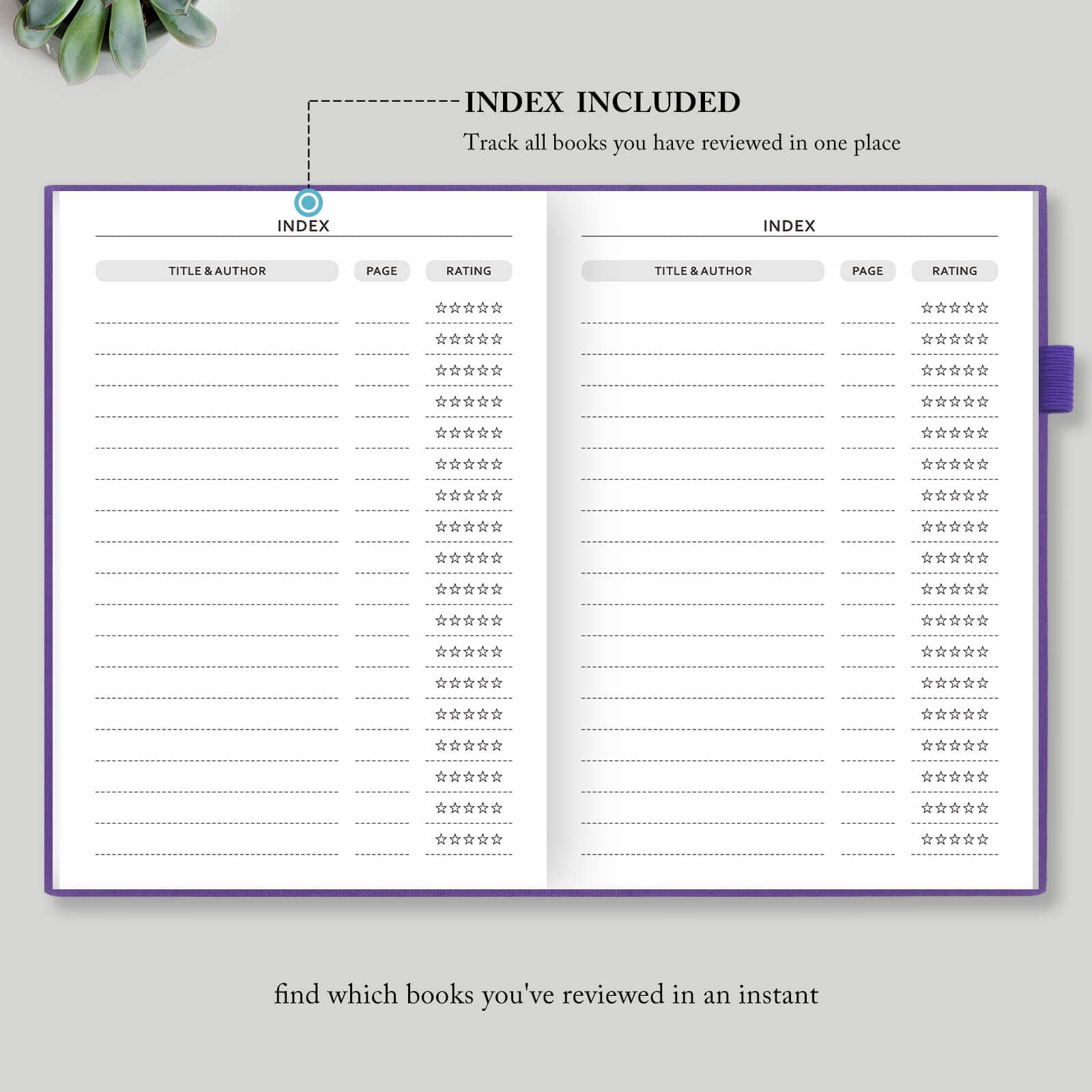 Amazon.com : Elegant Reading Journal - 60 Book Reviews Logbook with Pen  Holder & Back Pocket - Track Your Reading Progress - Ideal Gift for Book ...