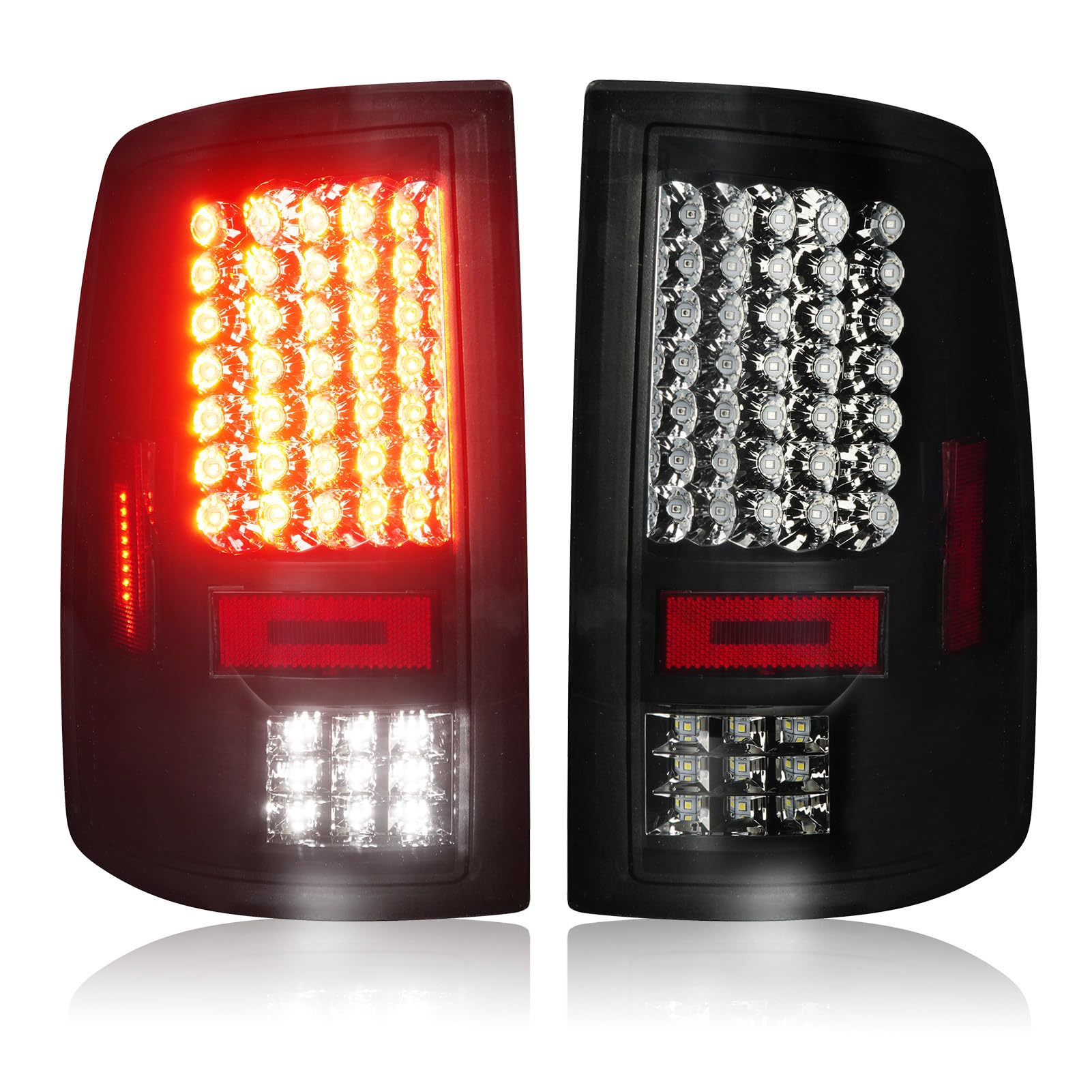 Photo 1 of Bomusou LED Tail Light Assembly for Dodge Ram 1500/2500/3500 (2013-2018)