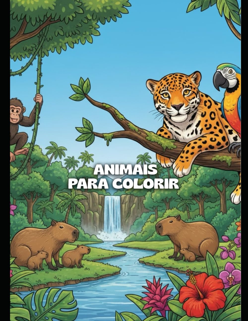 Livro para colorir Animais