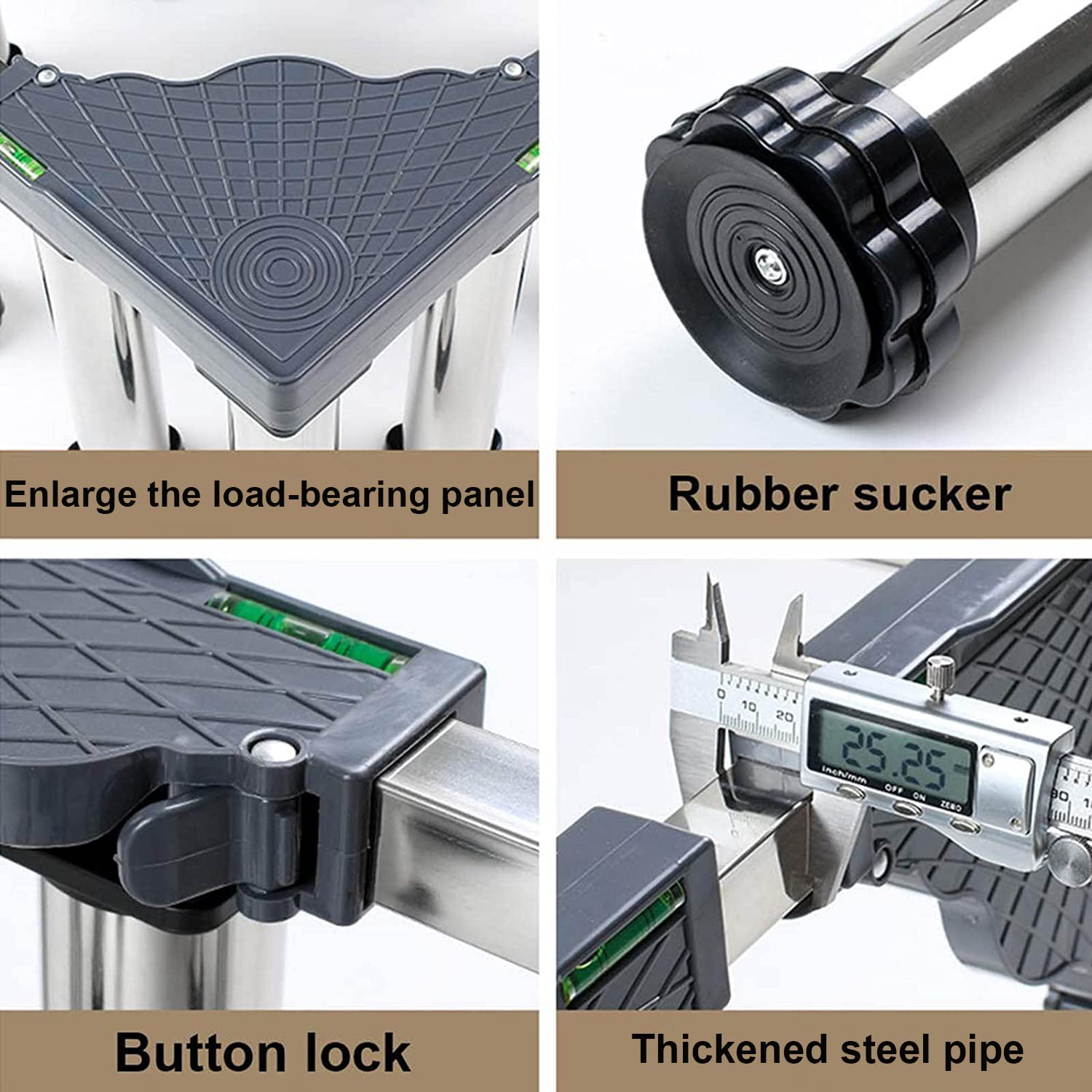 29-32cm Verstellbarer Waschmaschinensockel Waschmaschine Sockel Untergestell Ausziehbarer Gerätekühlschrankständer Tragkraft 300kg,für Kühlschrank Waschmaschine Trockner Und Gefrierschrank