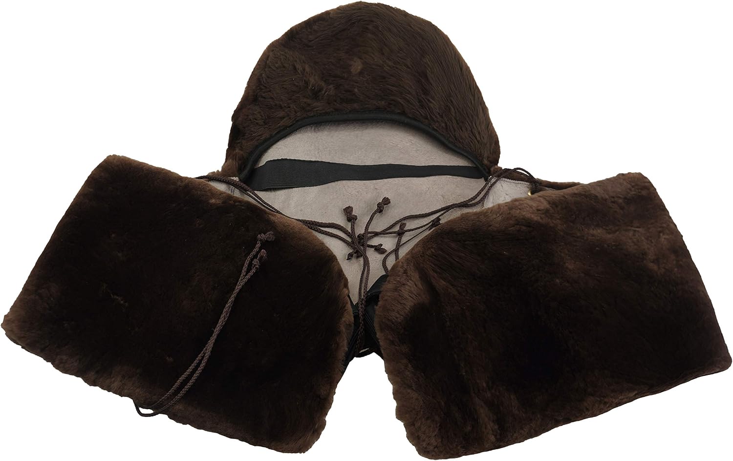 Full Genuine Merino Sheepskin Western Saddle Seat Saver with Extra Long Flap