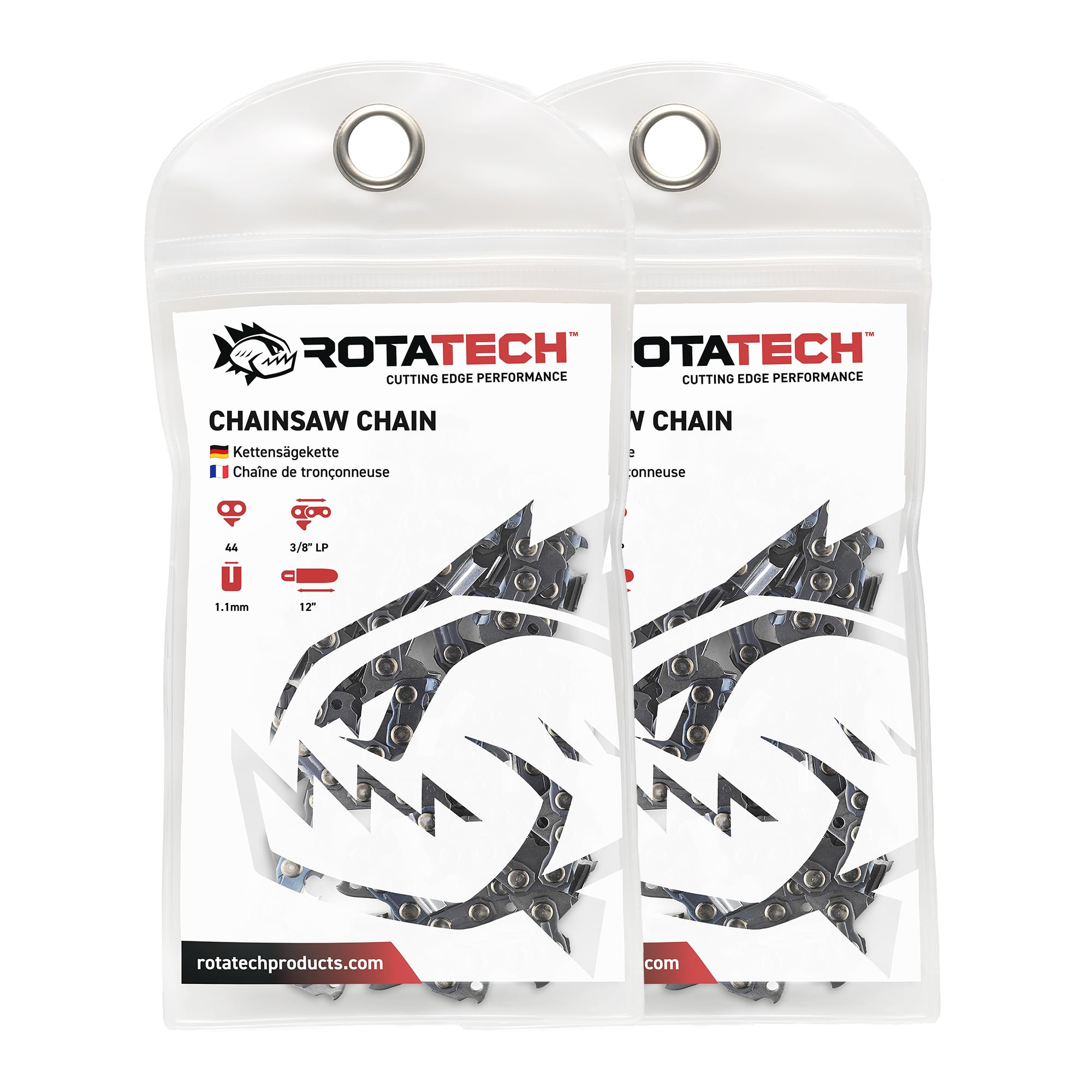 Cadena Rotatech para Stihl MS170 MS171 pack de 2 unidades para espada de 12 pulgadas