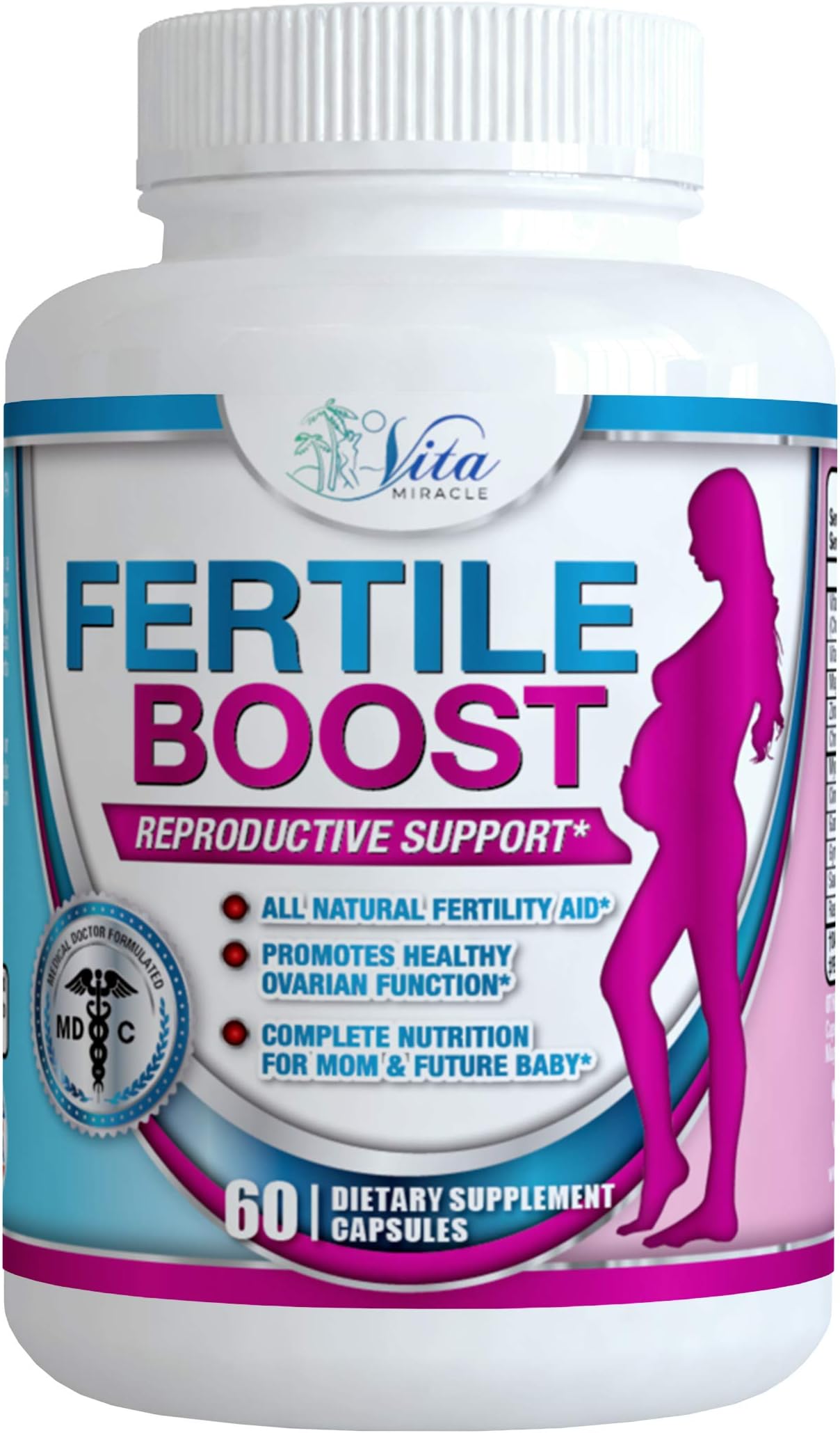 Fertility Supplements for Women PCOS Pills to Get Pregnant Fast Aid Ovulation Regulate Cycle Hormone Balance Plus Conceive Support Myo Inositol Capsules Myo-Inositol Prenatal Vitamins