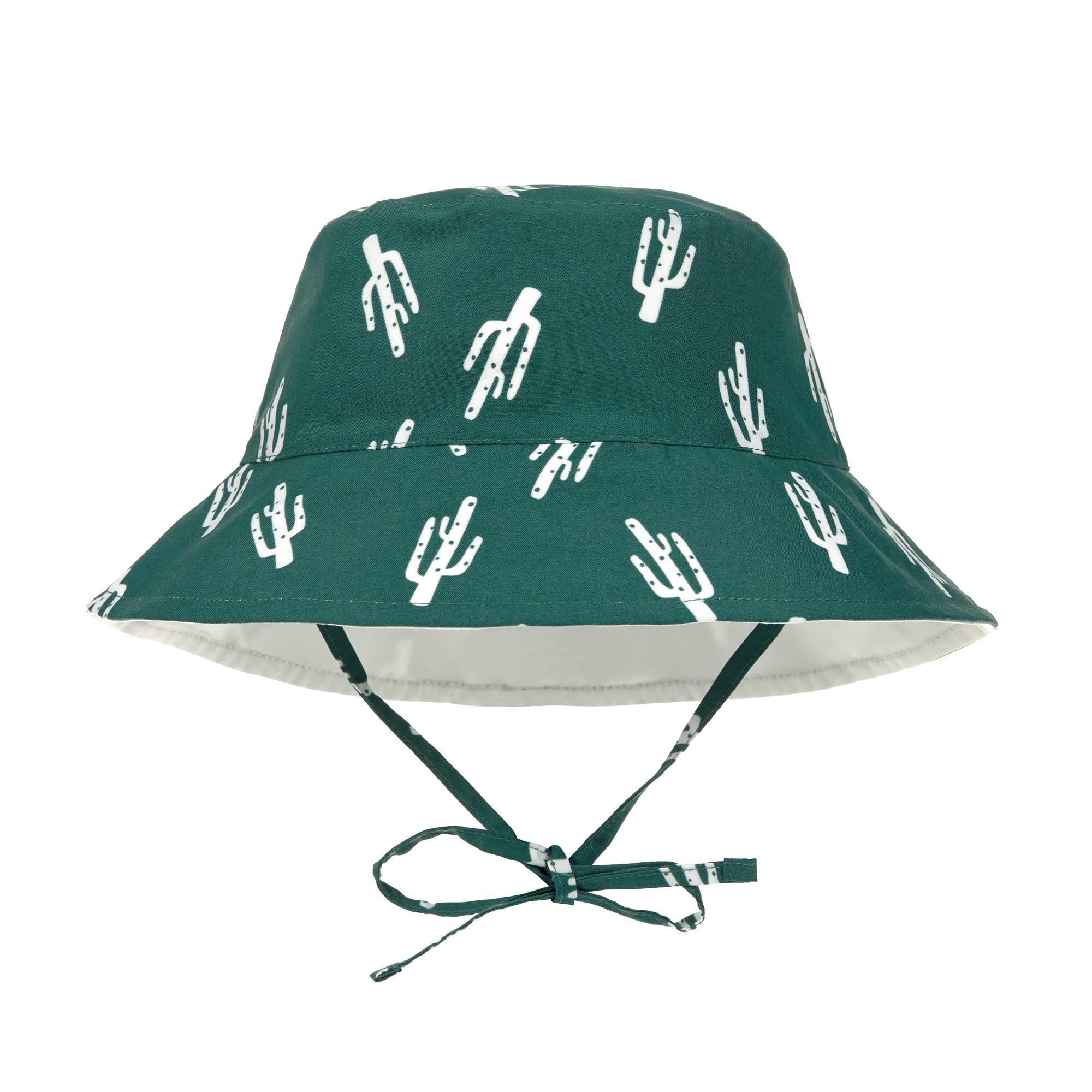LÄSSIG Splash & Fun Baby und Kleinkind Sonnenhut Fischerhut mit UV-Schutz Cactus Green 3-6 Monate