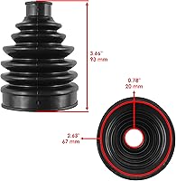 Vista 2 de Caltric Kit de arranque CV interior y exterior del eje delantero compatible con Polaris Scrambler 500 4x4 2011-2012