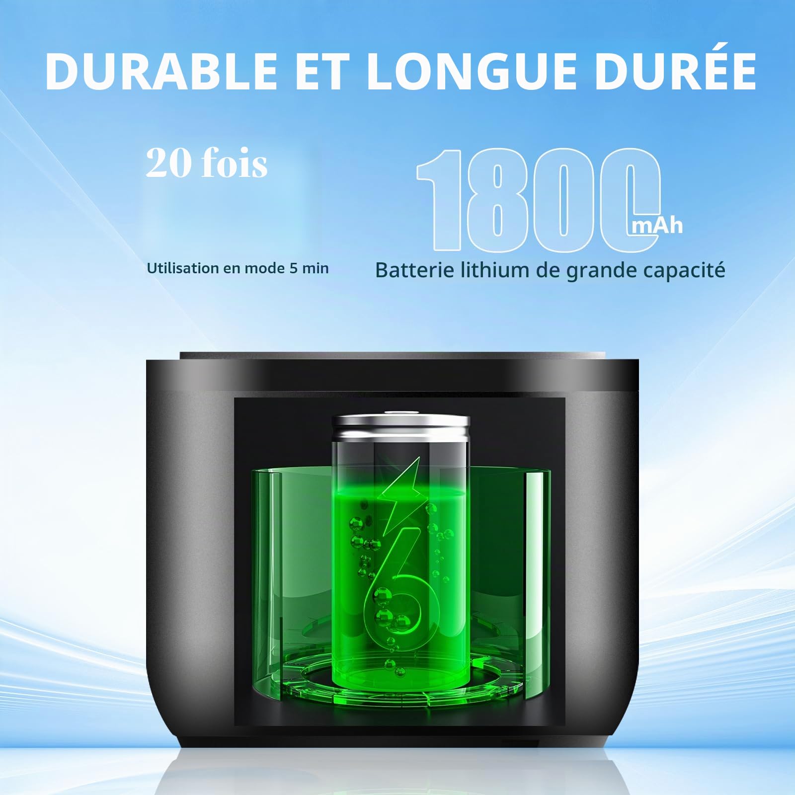 Dobaly Bouteille D'eau Hydrogène 5ème Génération H6 Pro 5500 ppb en 10 Min Bouteille D'eau Hydrogène Générateur D'hydrogène Bouteille avec Technologie SPE PEM Rechargeable Portable