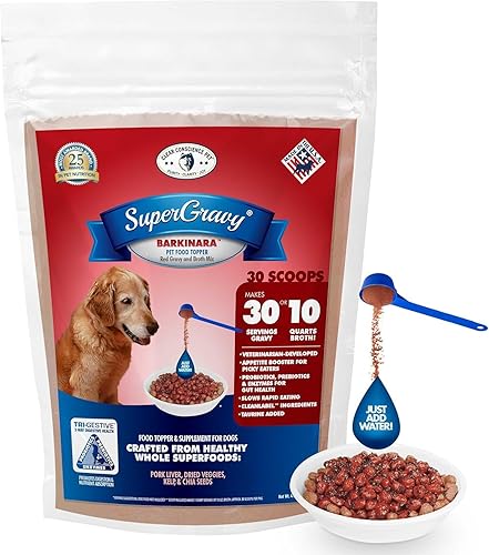 Miniatura 6 de SuperGravy BARKinara - Decoración natural para salsa de comida para perros, mezcla de caldo de hidratación, grado humano, condimento para croquetas