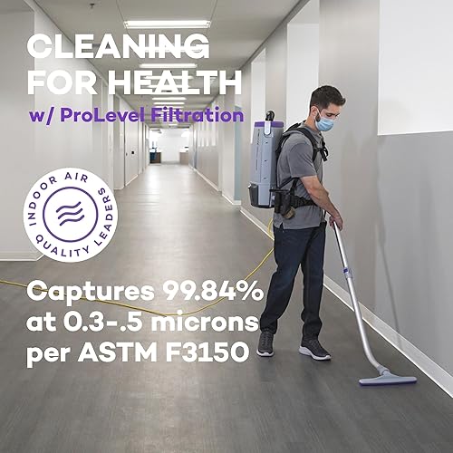 Miniatura 9 de ProTeam 107315 Filtro de Reemplazo HEPA Paquete Doble, Filtro de Aspiradora HEPA Media, Blanco