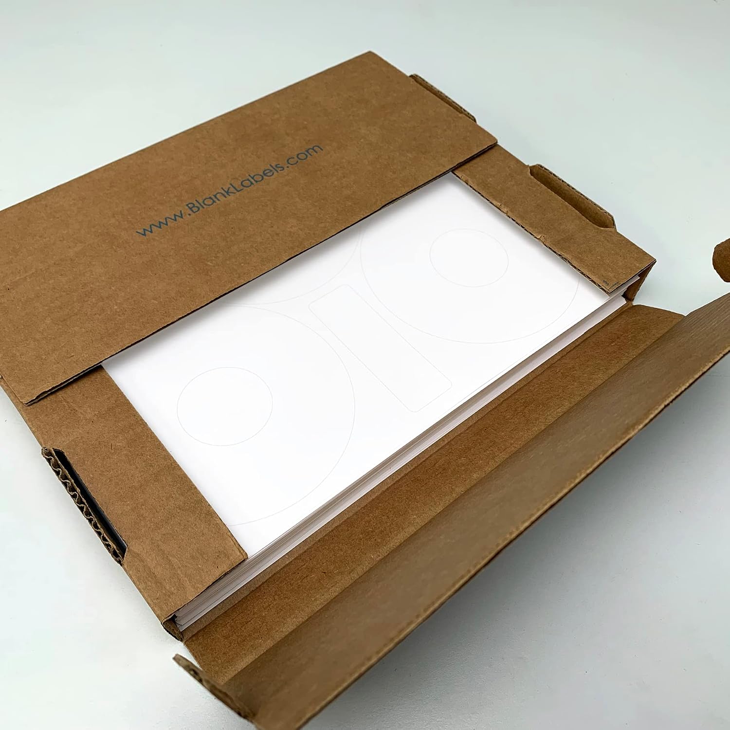 CD/DVD Label Full Face | Qty 300 Disc, 300 Spine | 100 Sheets Total | Permanent White Matte | Inkjet & Laser Compatible | Neato CLP-192301 Large Center Holes | Easy to Peel | 3 Per Sheet | Blank Label