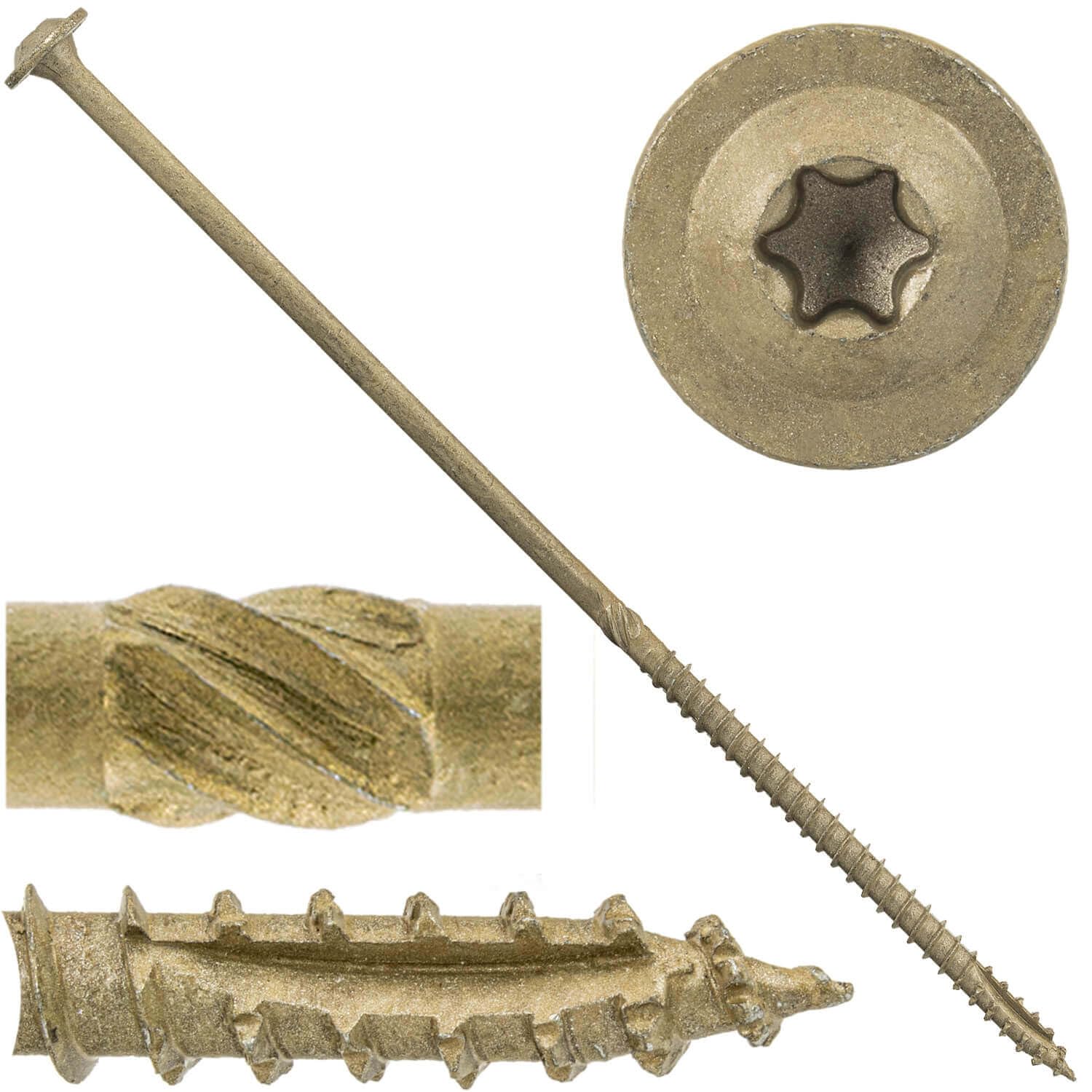 Jake Sales Lag Screws #14 x 1 - 100 Count -30