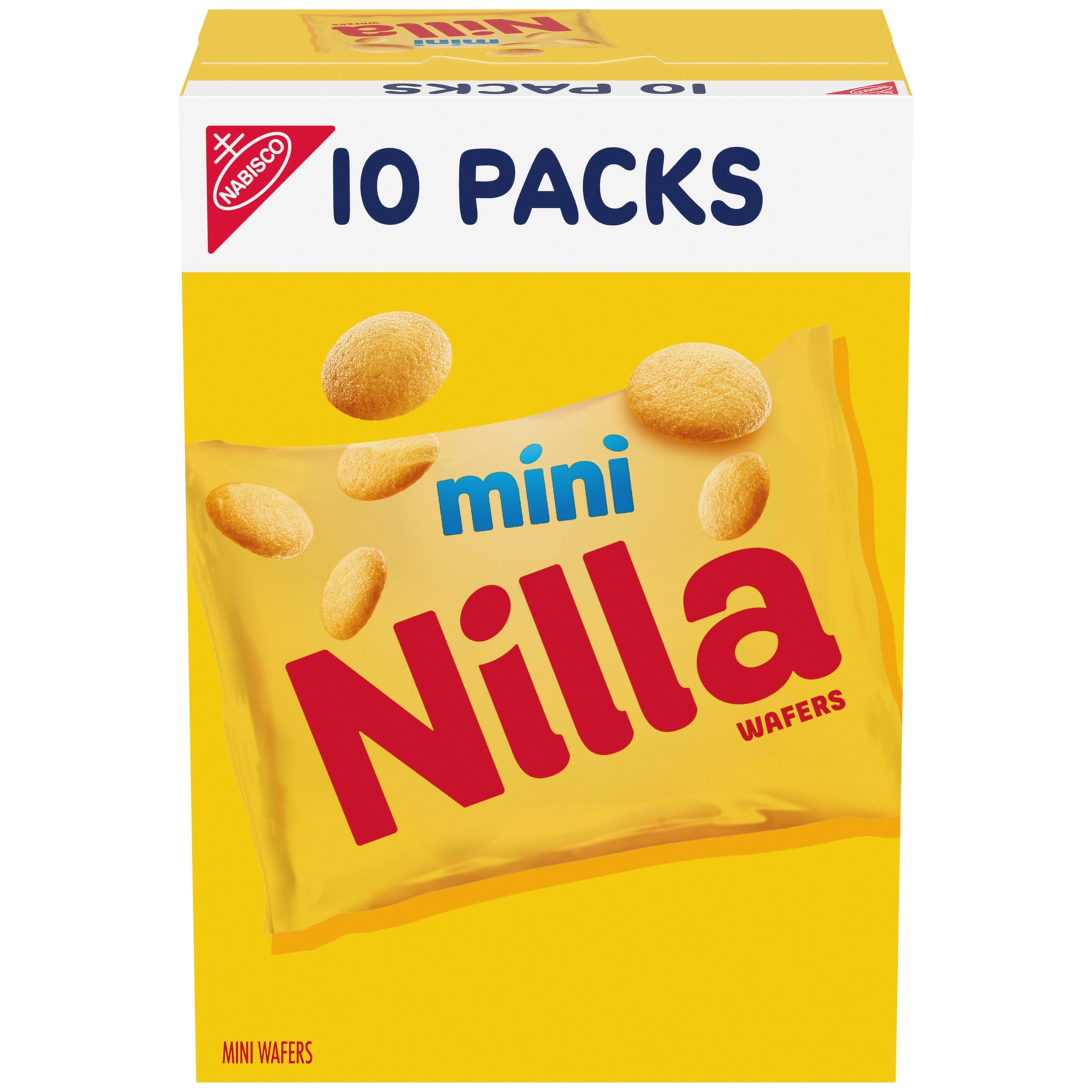NillaWafers Mini Cookies, Vanilla Wafers, 10 Snack Packs