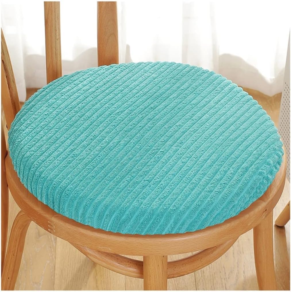 JingNian Round Seat Cushion Memory Foam Round Chair Cushion, Anti-Slip Soft Removeable Stool Cushion For Dining Chair Office Car Chair Pads(Size:40cm,Color:sea blue)