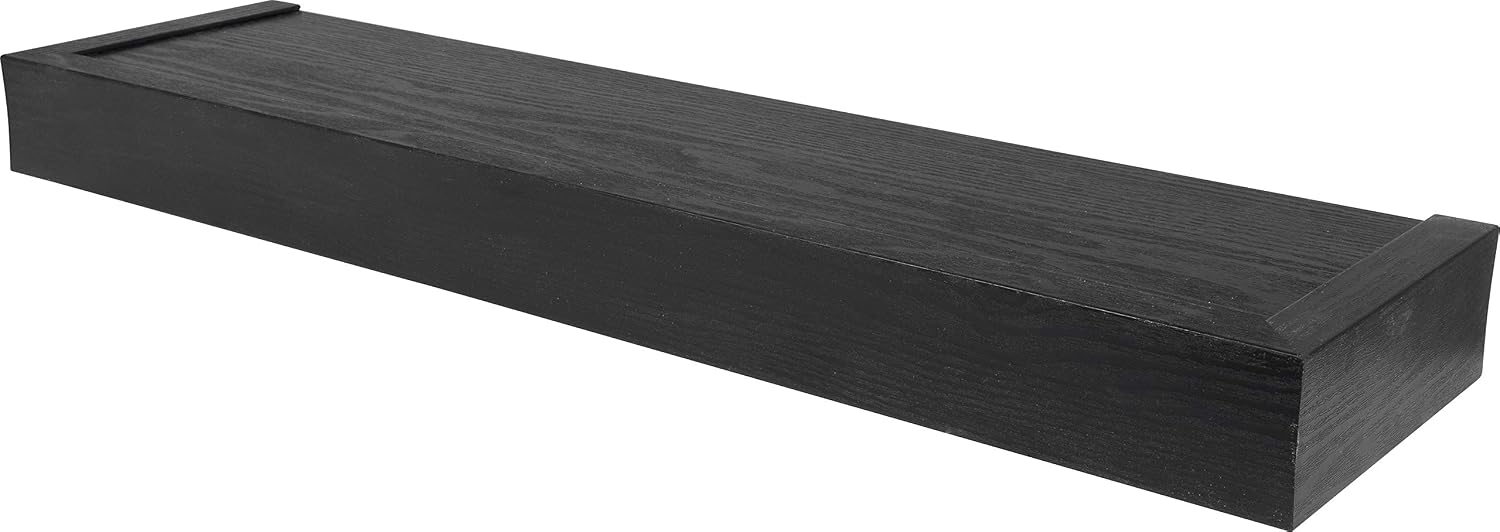 Exclusive Discount 60% Price HIGH & MIGHTY 515608 Modern 24 Floating Shelf Holds up to 20lbs, Easy Tool-Free Dry Wall Installation, Flat, Retail Packaging, Black Creative Product HIGH & MIGHTY 515608 Modern 24 Floating Shelf Holds up to 20lbs, Easy Tool-Free Dry Wall Installation, Flat, Retail Packaging, Black