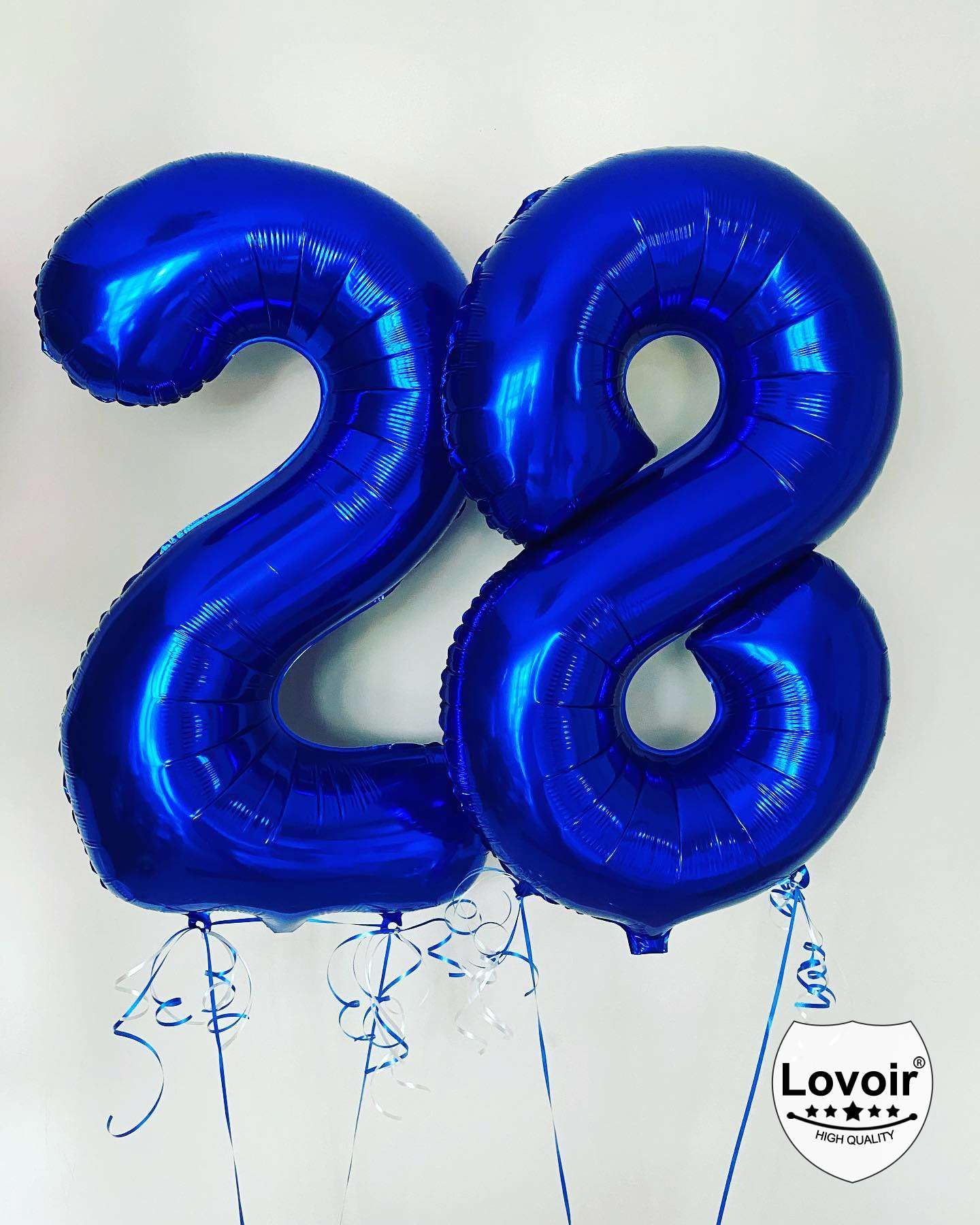 数字 風船 バルーン 40インチ (1：ブルー) 誕生日 Amazon | Iysoll 1歳 誕生日 飾り付け babyblue 大きい 数字 風船 40