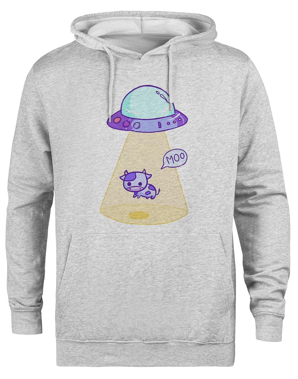 Porwanie Unisex Szara Bluza Ekologiczna z Kapturem Unisex Grey Hoodie Eco-Friendly Hooded Jacket
