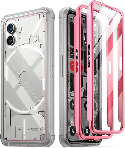 Poetic Guardian - Funda compatible con Nothing Phone 2 de 6.7 pulgadas prueba de caídas de grado militar de 20 pies, funda híbrida de cuerpo