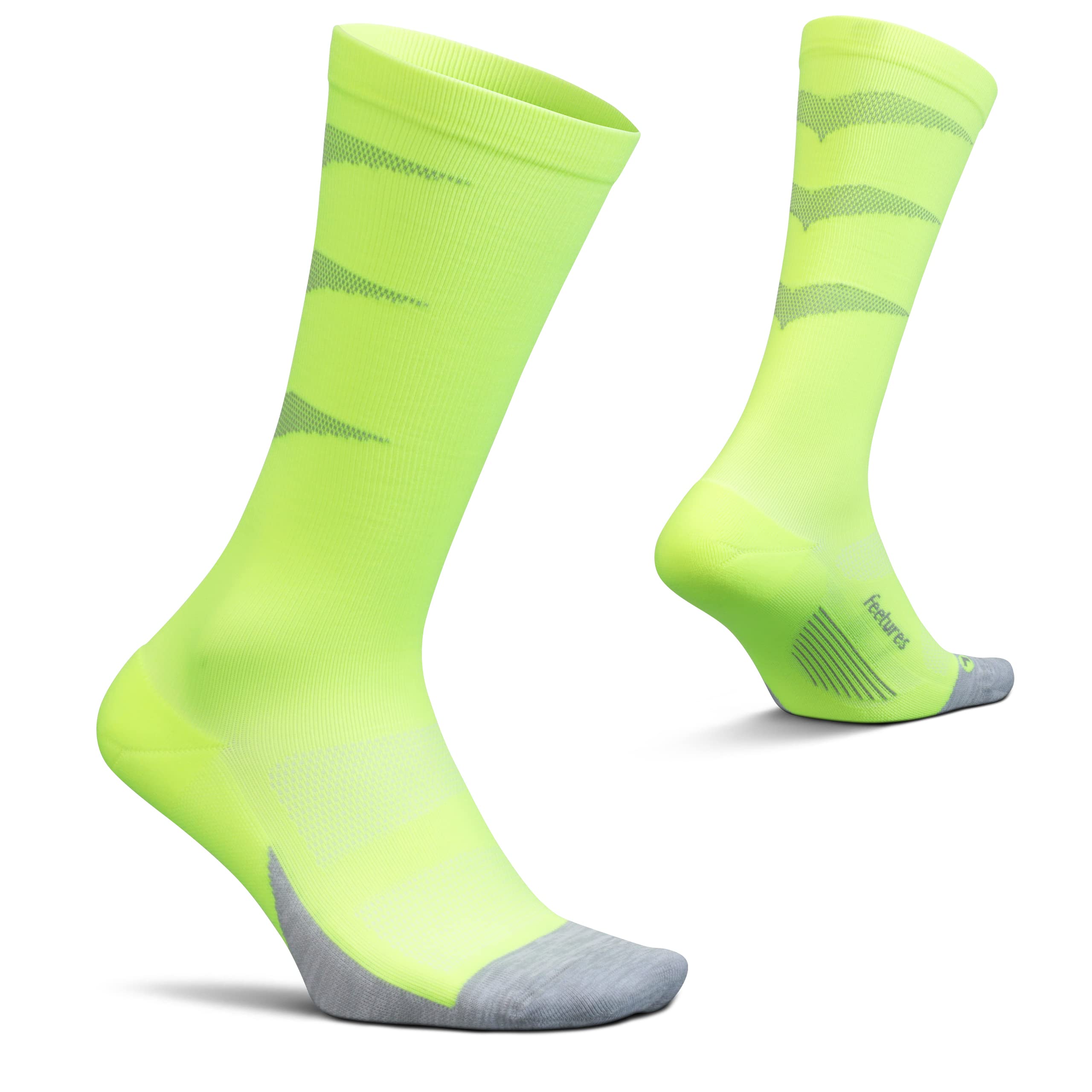 Feetures Graduated Compression Light Cushion Knee High - Compression Socks for Men & Women - Running & Athletic Recovery