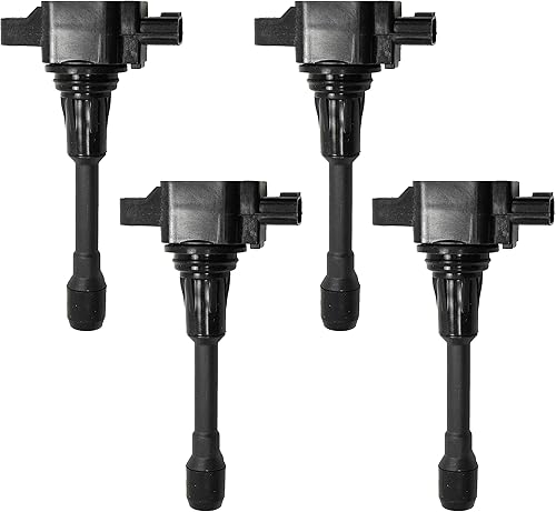 ENA Juego de 4 bobinas de encendido compatibles con Nissan March Versa Micra L4 1.6L repuesto para 22448-1HC0A 224481HC0A UF509