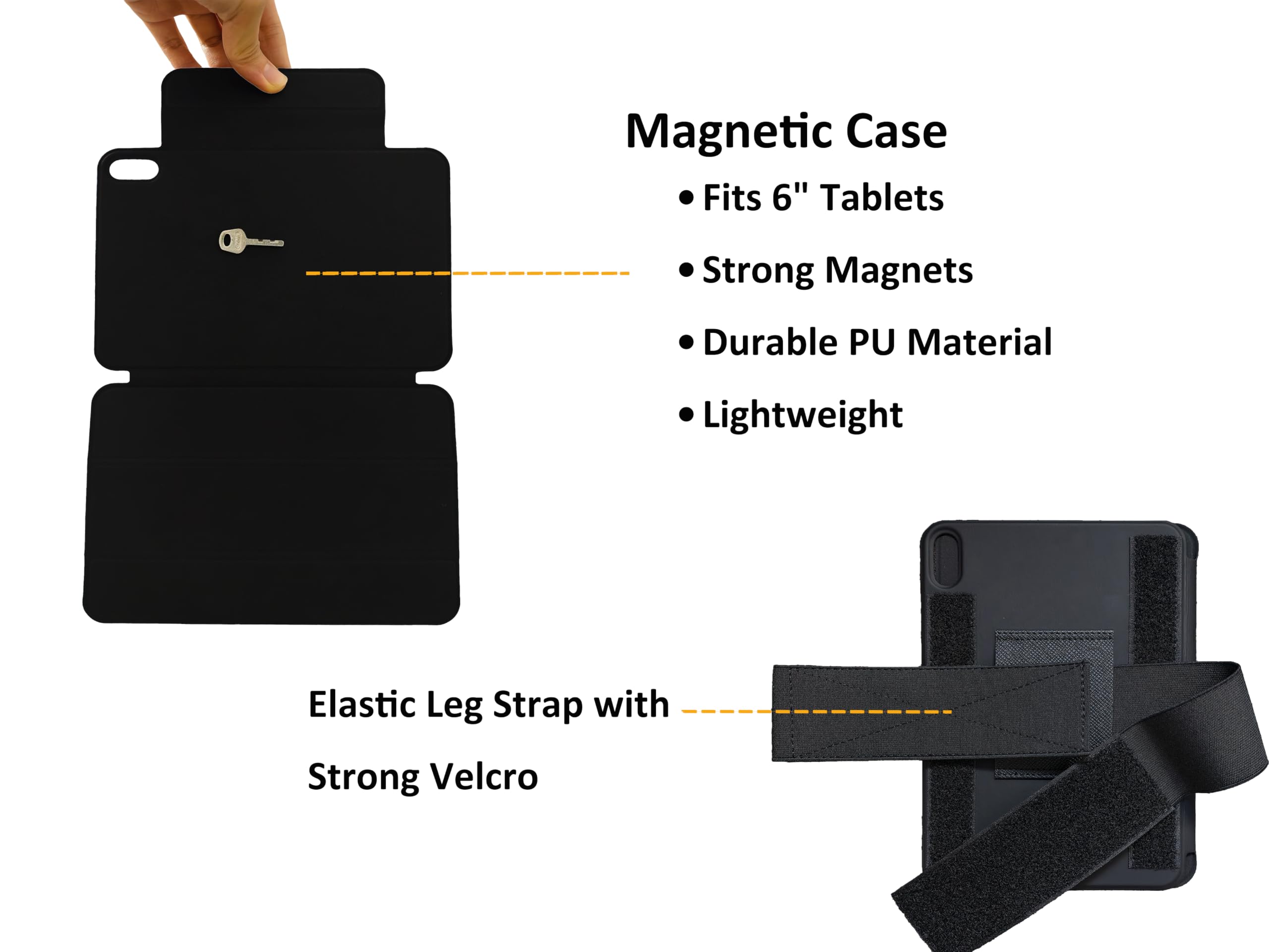 Magnetisches Klapp-Kneeboard für iPad mini 6 - sicherer, verstellbarer & bleistiftfertiger Cockpit-Begleiter