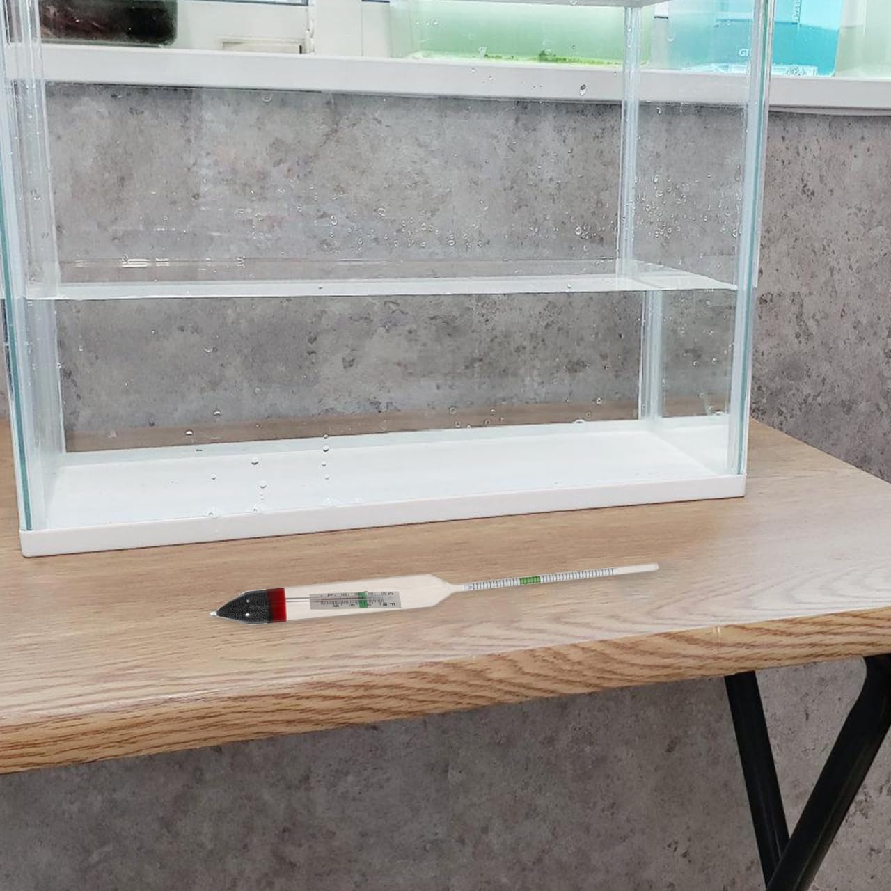 Ciieeo Salzgehalt Hydrometer für Aquarien Präzises Salzwassergravimeter zur Genauen Messung Des Salzgehalts Meerwasser Aquarien für Aquakulturen zur Optimalen Wasserqualität